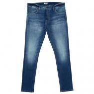 Джинсы зауженные , полуприлегающий силуэт, средняя посадка, размер 31, голубой Pepe Jeans