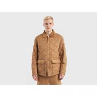 куртка  демисезонная, стеганая, без капюшона, размер M, коричневый United Colors of Benetton