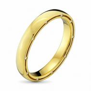Кольцо обручальное желтое золото, 585 проба, бриллиант, размер 21, желтый, золотой Core Design Jewellery
