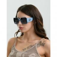 Солнцезащитные очки  ЕТ3395, квадратные, оправа: пластик, голубой Еternal