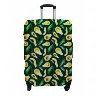 Чехол для чемодана , полиэстер, текстиль, износостойкий, размер S, зеленый MARRENGO
