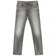 Джинсы , прямой силуэт, средняя посадка, размер 30, серый Pepe Jeans