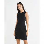 Платье-майка , повседневное, прилегающее, до колена, размер 38, черный Calvin Klein