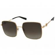 Солнцезащитные очки  654/S, бабочка, оправа: металл, с защитой от УФ, градиентные, для женщин, золотой Marc Jacobs