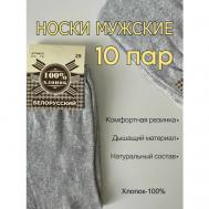 Носки , 10 пар, размер 29, серый Kirsanova Night