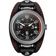 Наручные часы Часы  Pilot наручные мужские механические с автоподзаводом, красный, черный Attache