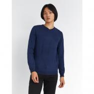 Пуловер , длинный рукав, размер XXXL, синий ZOLLA