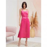 Платье , прилегающее, размер 42, розовый "Yolka_Dress"