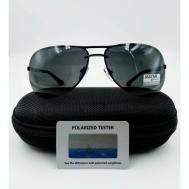 Солнцезащитные очки , овальные, оправа: металл, спортивные, с защитой от УФ, поляризационные, мультиколор Matrix