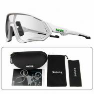 Солнцезащитные очки , спортивные, фотохромные, с защитой от УФ, белый Kapvoe