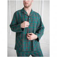 Пижама , брюки, карманы, размер 52, зеленый Pijama story