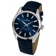 Наручные часы  Classic, синий, серебряный Jacques Lemans