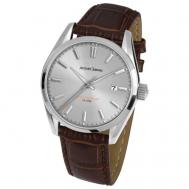 Наручные часы  Classic 1-1859B, коричневый, серебряный Jacques Lemans