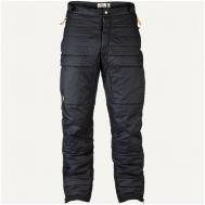 брюки , регулировка объема талии, утепленные, размер 52, черный FJALLRAVEN