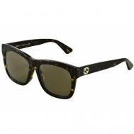 Солнцезащитные очки , бабочка, оправа: пластик, с защитой от УФ, для женщин, коричневый Gucci