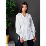 Блуза  , размер 44, белый TOPLES