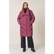 куртка  , демисезон/зима, силуэт свободный, несъемный капюшон, капюшон, подкладка, карманы, водонепроницаемая, внутренний карман, влагоотводящая, ветрозащитная, вентиляция, утепленная, размер 46, фиолетовый Baon