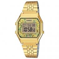Наручные часы  LA-680WGA-9C, серый, золотой Casio