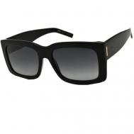 Солнцезащитные очки , прямоугольные, с защитой от УФ, градиентные, для женщин, черный BOSS