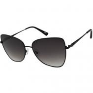 Солнцезащитные очки , кошачий глаз, оправа: металл, с защитой от УФ, градиентные, для женщин, коричневый MARIO ROSSI