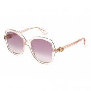 Солнцезащитные очки , бабочка, оправа: пластик, градиентные, для женщин, фиолетовый Gucci