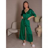 Пижама , размер XL, зеленый Dintime