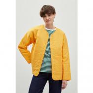 куртка   демисезонная, средней длины, силуэт прямой, водонепроницаемая, подкладка, размер S, желтый Finn Flare