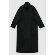 Пальто-реглан   демисезонное, силуэт свободный, удлиненное, размер XL, черный Finn Flare