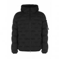 куртка , демисезон/зима, силуэт прямой, капюшон, карманы, размер XXL, черный Peuterey