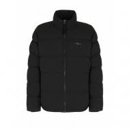 куртка , демисезон/зима, силуэт прямой, без капюшона, карманы, размер 50, черный Aeronautica Militare