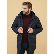 куртка , демисезон/зима, силуэт прямой, съемный капюшон, водонепроницаемая, мембранная, размер 58/176, синий Royal Spirit