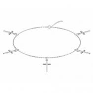 Браслет-цепочка  Браслет из серебра 0720644-00245, серебро, 925 проба, родирование, длина 16.5 см. POKROVSKY