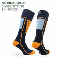 Компрессионные гольфы , размер 43-46, черный, оранжевый Norfolk Socks