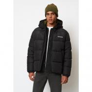 куртка , демисезон/зима, силуэт прямой, карманы, капюшон, размер XL, черный Marc O'Polo