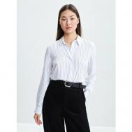 Блуза  , повседневный стиль, длинный рукав, размер XS (RU 42)/170, черный ZARINA