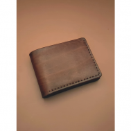 Кошелек , натуральная кожа, матовая фактура, отделения для карт и монет, коричневый March - leather things