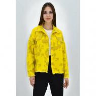 Джинсовая куртка  , размер one size, желтый TANGO PLUS