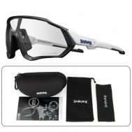 Солнцезащитные очки , спортивные, фотохромные, с защитой от УФ, белый Kapvoe
