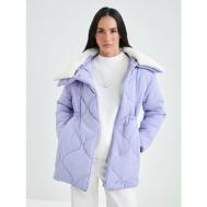 куртка   демисезонная, размер XS (RU 42), фиолетовый ZARINA