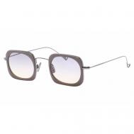 Солнцезащитные очки , квадратные, оправа: металл, с защитой от УФ, градиентные, для женщин, коричневый Eyepetizer