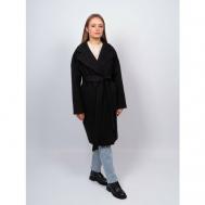 Пальто  демисезонное, размер 46, черный 365 clothes