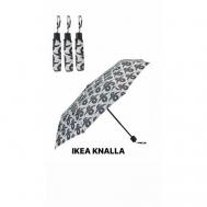 Зонт , механика, 3 сложения, серый, белый IKEA