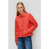 куртка  , демисезон/лето, средней длины, силуэт прямой, быстросохнущая, карманы, ветрозащитная, водонепроницаемая, без капюшона, размер 44, красный Baon