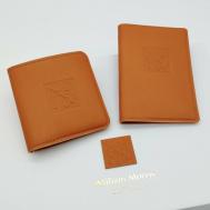 Обложка для паспорта , натуральная кожа, оранжевый William Morris