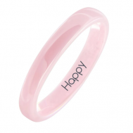 Кольцо , гравировка, размер 19, розовый Noima