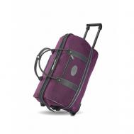 Сумка дорожная тележка для багажа  sh/054фиол, 50 л, 27х37х51 см, опорные ножки, выдвижная ручка, с увеличением объема, фиолетовый SHANT MOSCOW