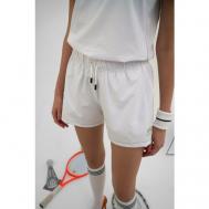 Шорты  tennis shorts смотринамяч, размер 44, белый Смотринамяч