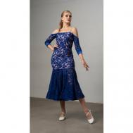 Платье размер 44-46, синий GK танцевальное ателье