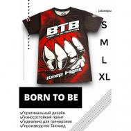 Футболка Born to be Muaythai, размер 46, черный BORN TO BE MUAY THAI