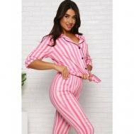 Пижама , размер 52, розовый MollyDay